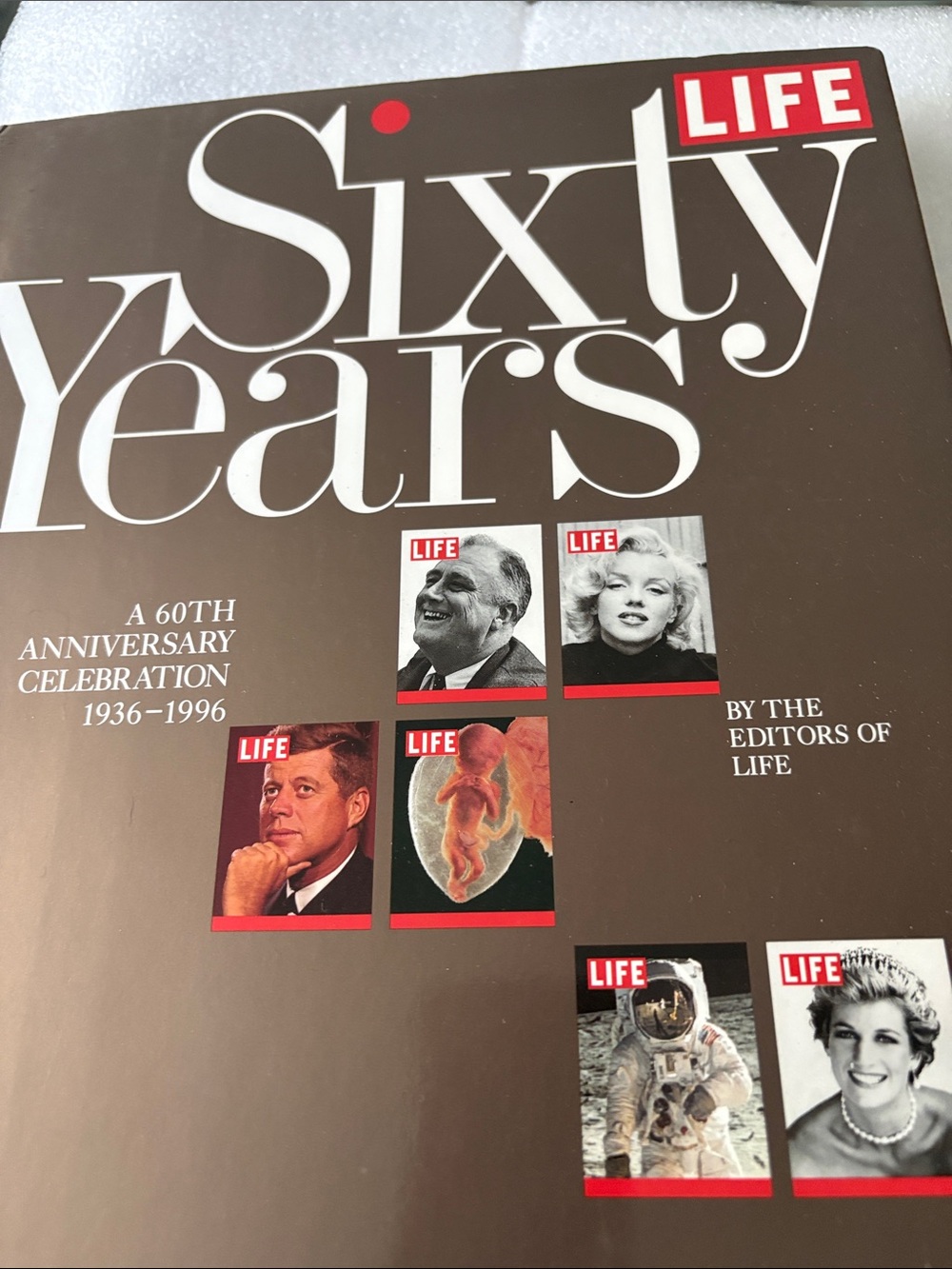 Sixty Years Anniversary Hardcover Book - Brown